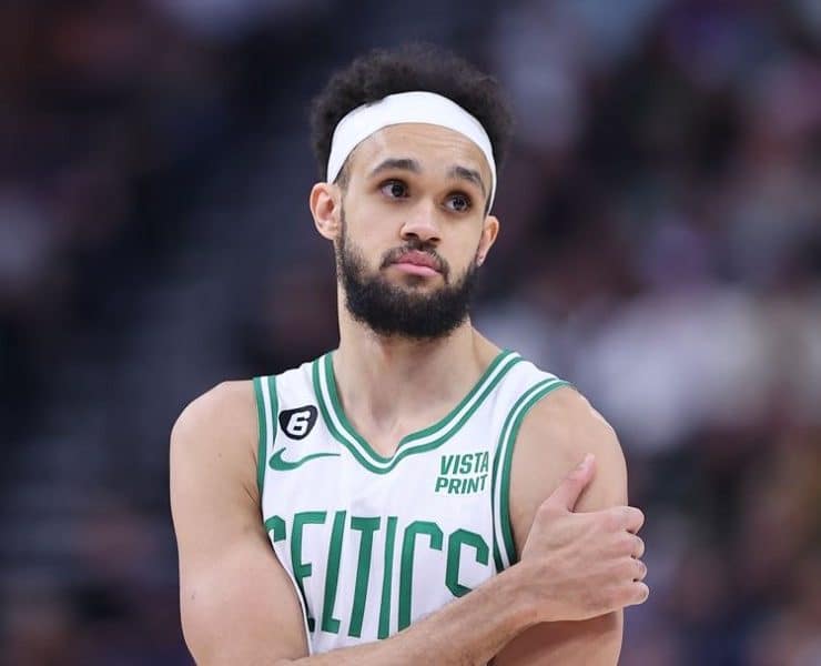Celtics Derrick White first player in NBA history with 200+ points on 50/45/95% splits in a postseason
